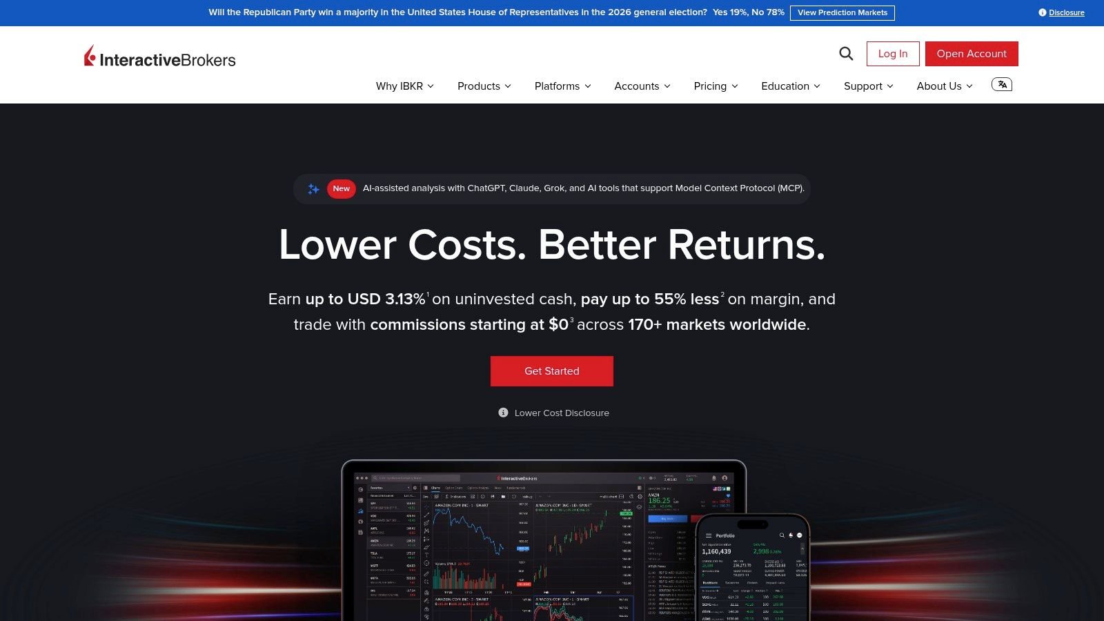 Interactive Brokers (IBKR) - Trader Workstation (TWS) and IBKR platforms
